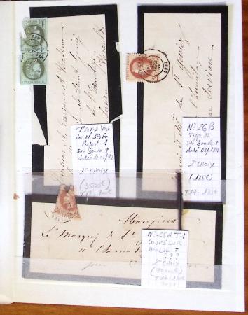 1790-1930, Lot de lettres en cinq classeurs avec une