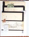 1790-1930, Lot de lettres en cinq classeurs avec une
