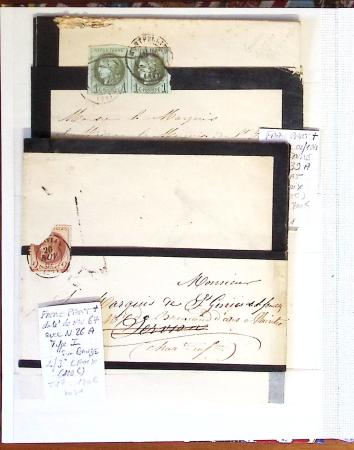 1790-1930, Lot de lettres en cinq classeurs avec une