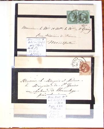 1790-1930, Lot de lettres en cinq classeurs avec une
