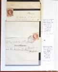 1790-1930, Lot de lettres en cinq classeurs avec une