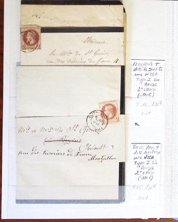 1790-1930, Lot de lettres en cinq classeurs avec une