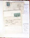 1790-1930, Lot de lettres en cinq classeurs avec une