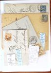 1790-1930, Lot de lettres en cinq classeurs avec une