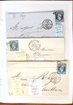 1790-1930, Lot de lettres en cinq classeurs avec une