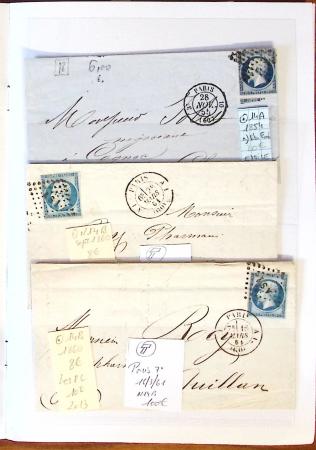 1790-1930, Lot de lettres en cinq classeurs avec une