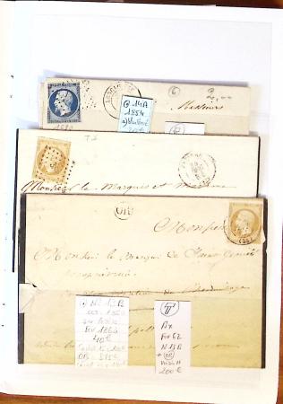1790-1930, Lot de lettres en cinq classeurs avec une