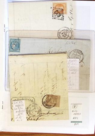 1790-1930, Lot de lettres en cinq classeurs avec une