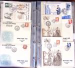 1929-60, Lot de lettres en 4 classeurs avec à noter