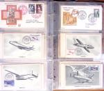 1929-60, Lot de lettres en 4 classeurs avec à noter