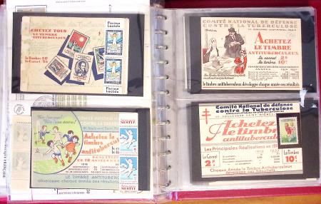 1929-60, Lot de lettres en 4 classeurs avec à noter