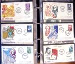 1929-60, Lot de lettres en 4 classeurs avec à noter