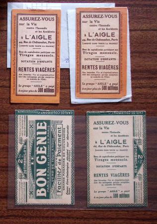 1900-50, Petit ensemble de carnets dont 111-C1, 138-CP