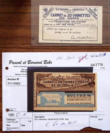 1900-50, Petit ensemble de carnets dont 111-C1, 138-CP