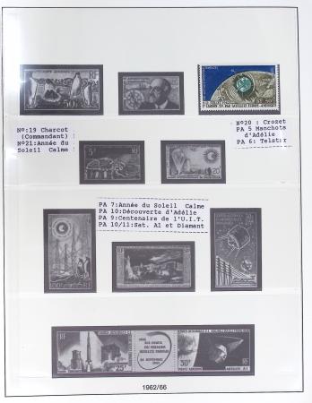 1957-1996, Collection en  2 classeurs, avec antarctique