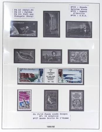 1957-1996, Collection en  2 classeurs, avec antarctique