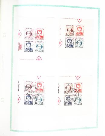 1849-1990, Collection de FRANCE obl. en un album dont