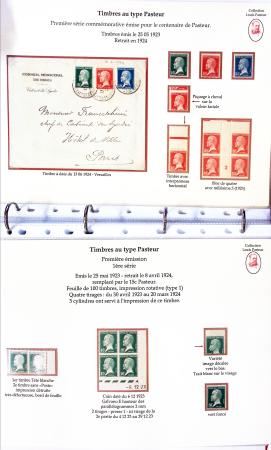 1924-1932, Etude sur la série PASTEUR en un classeur