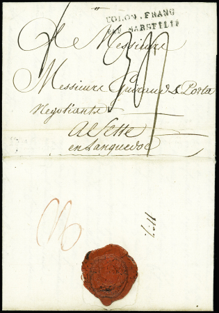 Lettre du Cap (St Domingue) pour Cette (1787) avec