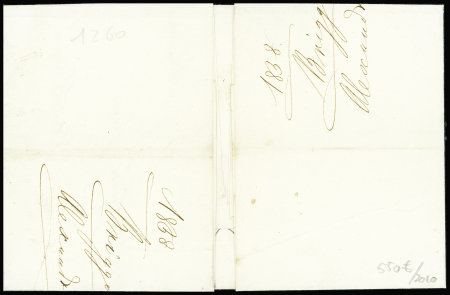 Lettre non affranchie avec CAD T15 "Alexandrie Egy