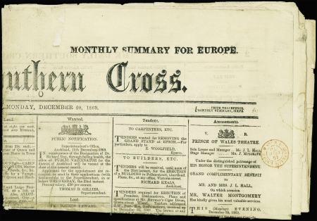 Journal "The Daily Southern Cross"de Nouvelle-Zéla