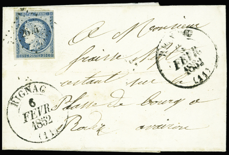 N°4 (au filet à droite) OBL PC 2674 + grand CAD T1