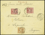 N°81, 75c rose, 2 pièces + n°94 OBL T18 "St Geniez