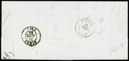 N°14 OBL PC 3123 + cursive "11 St Jean du Bruel" (
