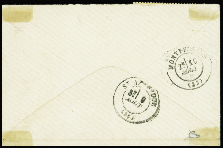 N°36 en paire OBL GC 3413 + T16 Silvanes (1872) su