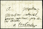 Lettre avec MP "Vabres" (1746 - L n°1) ind 22. TB