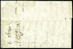 Lettre avec MP "Vabres" (1746 - L n°1) ind 22. TB