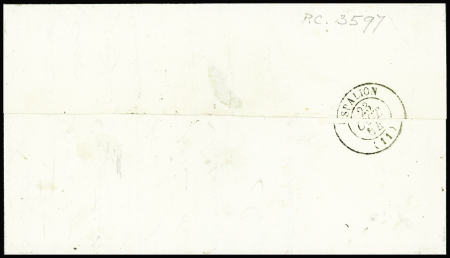 N°14 OBL PC 3597 + cursive "11 Villecomtal" + T15