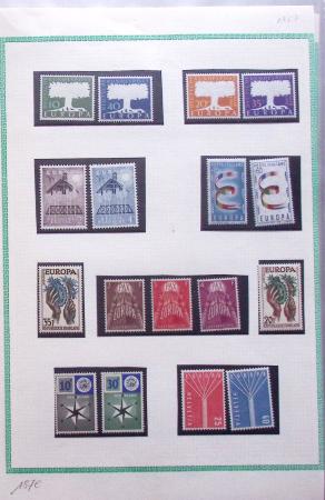 1956-2000, Several Europa collections showing the good