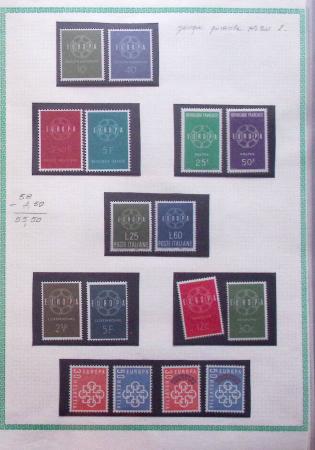 1956-2000, Several Europa collections showing the good
