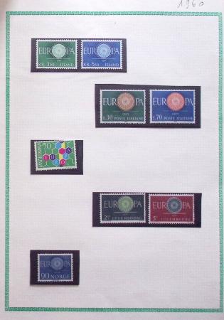 1956-2000, Several Europa collections showing the good