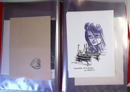 Un ensemble de cartes de vœux d'artistes du timbre dessinateurs graveurs certaines avec signature autographe manuscrite et/ou petit texte et/ou justification de tirage