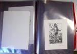 Un ensemble de cartes de vœux d'artistes du timbre dessinateurs graveurs certaines avec signature autographe manuscrite et/ou petit texte et/ou justification de tirage