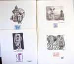 L'art évolution 89 par Del & Sc. Ouvrage tiré à 5500 ex contenant 23 feuillet de 4 pages créés par des artistes de l'époque, de Pierre Albuisson à Jean Paul Véret Lemarinier