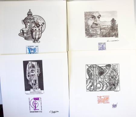 L'art évolution 89 par Del & Sc. Ouvrage tiré à 5500 ex contenant 23 feuillet de 4 pages créés par des artistes de l'époque, de Pierre Albuisson à Jean Paul Véret Lemarinier