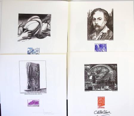 L'art évolution 89 par Del & Sc. Ouvrage tiré à 5500 ex contenant 23 feuillet de 4 pages créés par des artistes de l'époque, de Pierre Albuisson à Jean Paul Véret Lemarinier