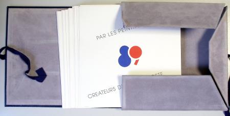 L'art évolution 89 par Del & Sc. Ouvrage tiré à 5500 ex contenant 23 feuillet de 4 pages créés par des artistes de l'époque, de Pierre Albuisson à Jean Paul Véret Lemarinier