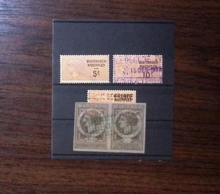 FISCAUX 1850-1940 Un bel ensemble de timbres fiscaux