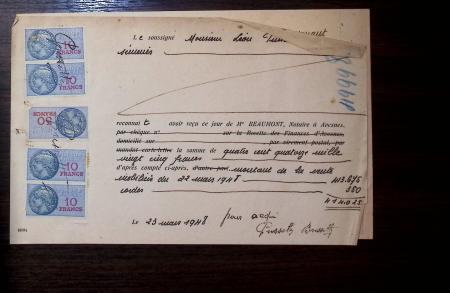 FISCAUX 1850-1940 Un bel ensemble de timbres fiscaux