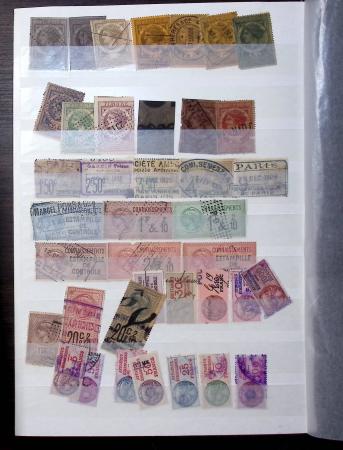 FISCAUX 1850-1940 Un bel ensemble de timbres fiscaux