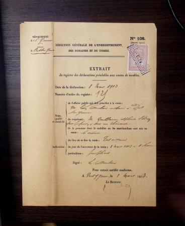 FISCAUX 1850-1940 Un bel ensemble de timbres fiscaux
