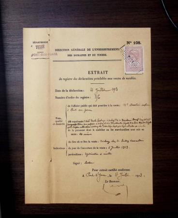 FISCAUX 1850-1940 Un bel ensemble de timbres fiscaux
