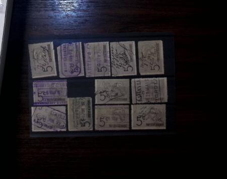 FISCAUX 1850-1940 Un bel ensemble de timbres fiscaux
