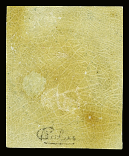 N°4 25c bleu, neuf avec légère trace de charnière,