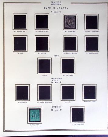 1900-1989, Collection de timbres neufs de France en