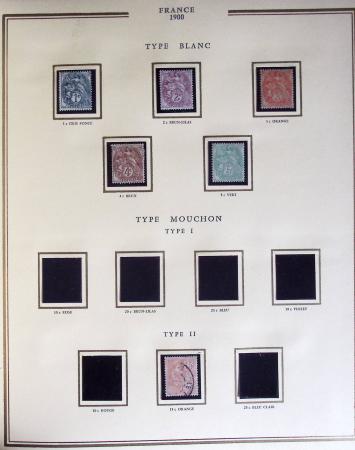 1900-1989, Collection de timbres neufs de France en